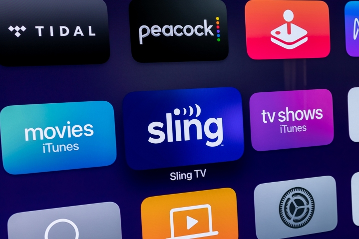 رمز تطبيق Sling TV على Apple TV.